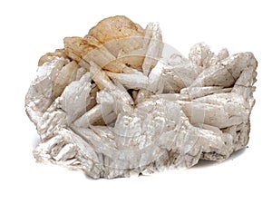 Quartz rock isolated on white background