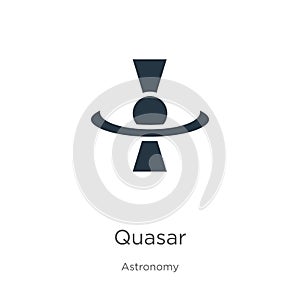Quasar icon vector. Trendy flat quasar icon from astronomy collection isolated on white background. Vector illustration can be