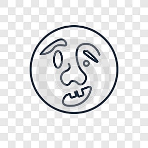 Quasimodo concept vector linear icon isolated on transparent background, Quasimodo concept transparency logo in outline style photo