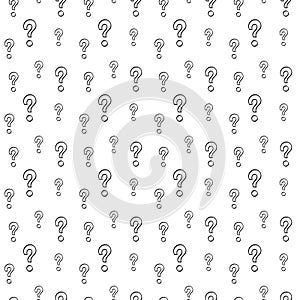 Quastion mark seamless pattern