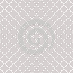 Quatrefoil geometric seamless pattern photo