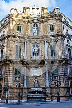 Quattro Canti, one of the four sides of the octagonal square in