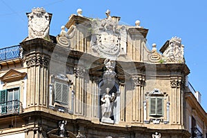 Quattro canti of palermo photo