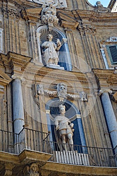 Quattro Canti, Piazza Vigliena Palermo Sicily Italy 