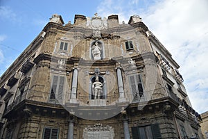 Quattro Canti, Piazza Vigliena Palermo Sicily Italy 