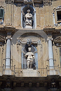 Quattro Canti, Piazza Vigliena Palermo Sicily Italy 