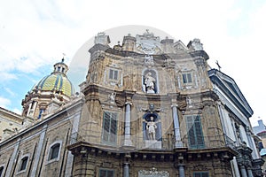 Quattro Canti, Piazza Vigliena Palermo Sicily Italy 