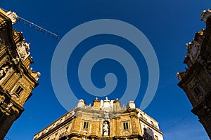 Quattro Canti square in Palermo, Italy