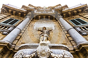 Quattro Canti square in Palermo, Italy photo