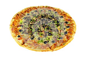 Quattro Stragioni Pizza Complete Isolated