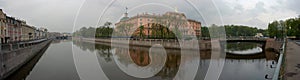 Quay of the river fontanka and Michael's castle in