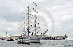 Quay of the river Neva