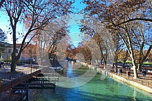 Quays of Annecy, France