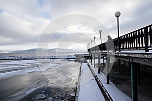 Quayside in cold weather