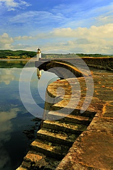 Quayside lighthouse, Ardrishaig, Scotland