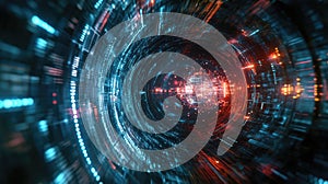 qubits lighting up quantum encryption system