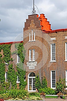 Quebec; Canada- june 25 2018 : old city hall of Dolbeau Mistassini
