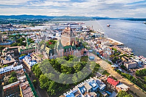 Quebec City Aerial View, Quebec, Canada photo