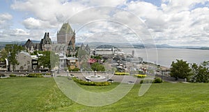 Quebec City and docks, Canada photo