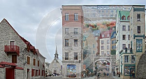 Quebec City Mural, La Fresque des QuÃÂ©bÃÂ©cois