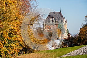 Quebec City Old Town in autumn season. Quebec, Canada