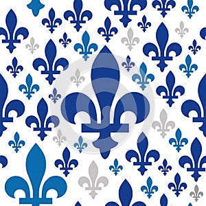 Quebec emblem icon seamless pattern vector