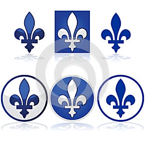 Quebec fleur-de-lys photo