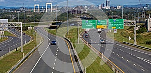 Quebec Highway 73 Leading From And Away From Quebec City