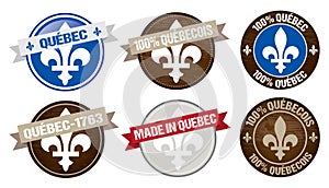 Quebec label designs