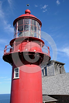 Quebec, the lighthouse of Pointe a la Renommee in Gaspesie