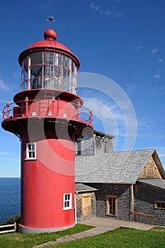 Quebec, the lighthouse of Pointe a la Renommee in Gaspesie