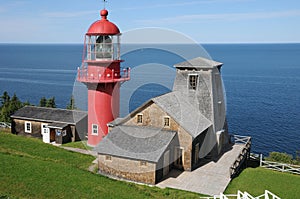 Quebec, the lighthouse of Pointe a la Renommee in Gaspesie