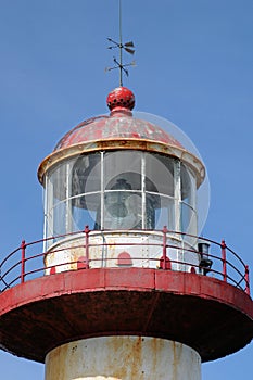 Quebec, the lighthouse of Sainte Madeleine de la Riviere Madeleine in Gaspesie