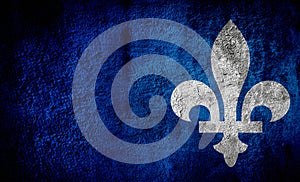 Quebec Province Fleur de Lys emblem abstract background
