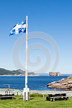 Quebec Provincial Flag photo