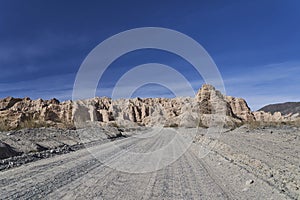 Quebrada de las Flechas is a scenic desert drive between salta and cafayate along famous Ruta 40 photo