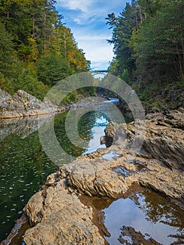 Quechee Gorge in early fall