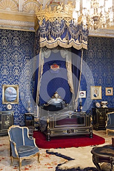 Queen Bedroom of the Ajuda National Palace Lisbon