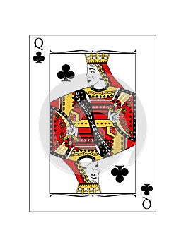 Queen of clubs