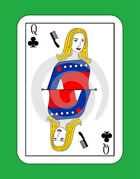 The queen of clubs