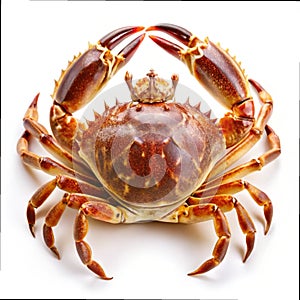 Queen crab isolated