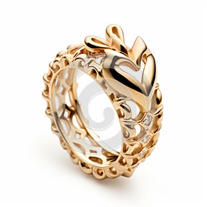 Queen Crown Gold Ring - John Wilhelm Style