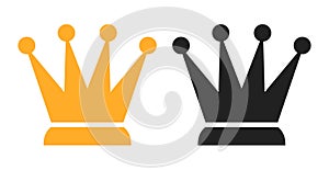 Queen crown vector icon