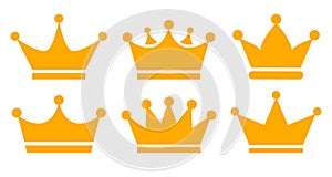 Queen crown vector icon