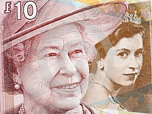 Queen Elizabeth II, portrait from Scottish money