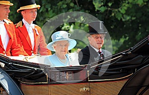 Prince Philip and Queen Elizabeth, London June 2017- Trooping the Colour parade Prince Philip and Queen for Queen Birthday