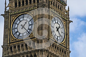 Queen Elizabeth Tower Big Ben London at Houses of Parliament