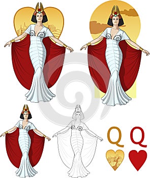 Queen of hearts actress Mafia card set