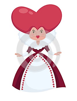 Queen of Hearts Alice in Wonderland character