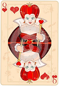 Queen of Hearts Card